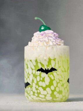 Anthropologie Bat Mystic Icon Juice Glass NEW Halloween Spooky Tumbler Decor